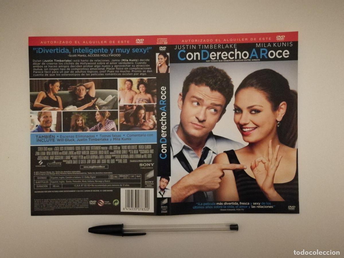 Kino: CARATULA ORIGINAL -A4- CON DERECHO A ROCE - MILA KUNIS - JUSTIN TIMBERLAKE