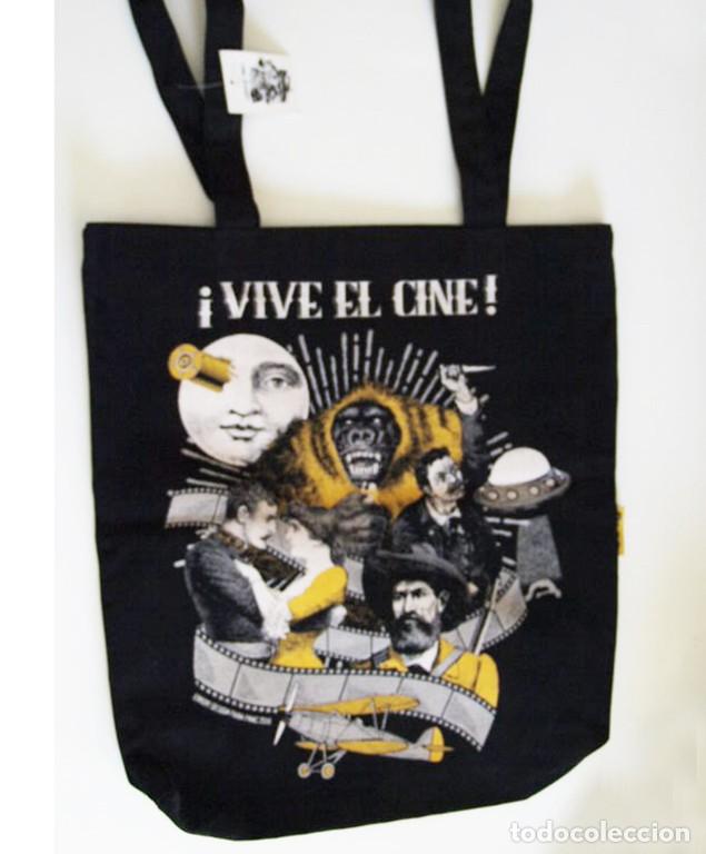 Kino: BOLSA &iexcl; VIVE EL CINE ! - BOLSA DE TELA FNAC - BUEN REGALO PARA CIN&Eacute;FILO - NEGRA CON DIBUJO