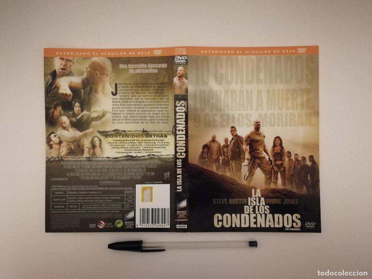 Kino: CARATULA ORIGINAL -A4- LA ISLA DE LOS CONDENADOS -STEVE AUSTIN