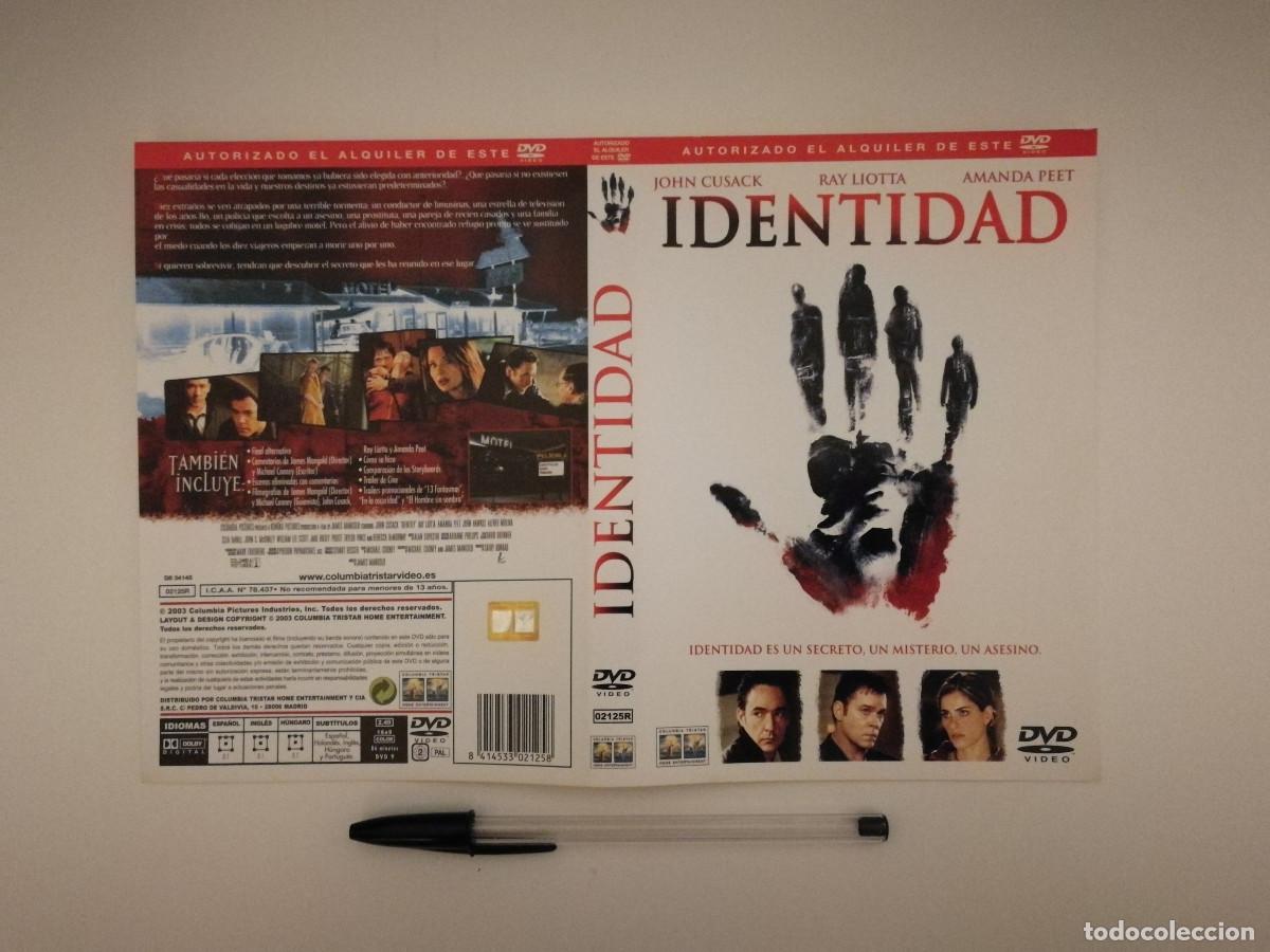 Cinema: CARATULA ORIGINAL -A4- IDENTIDAD - JOHN CUSACK