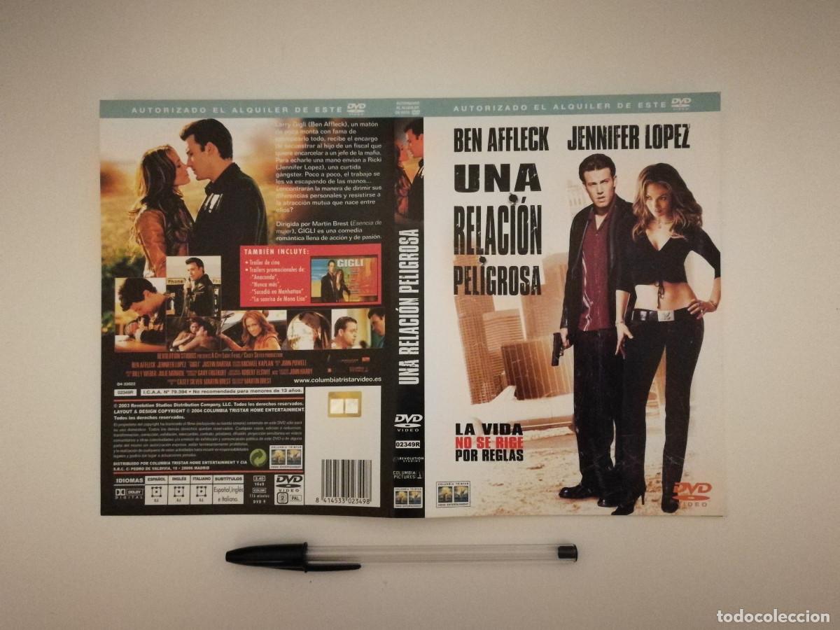 Cinema: CARATULA ORIGINAL -A4- UNA RELACION PELIGROSA - JENNIFER LOPEZ - BEN AFFLECK