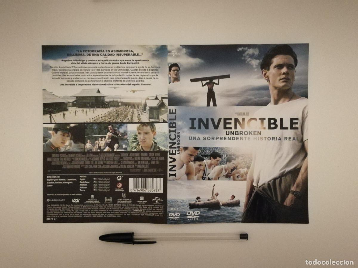 Cinema: CARATULA ORIGINAL -A4- INVENCIBLE UNBROKEN