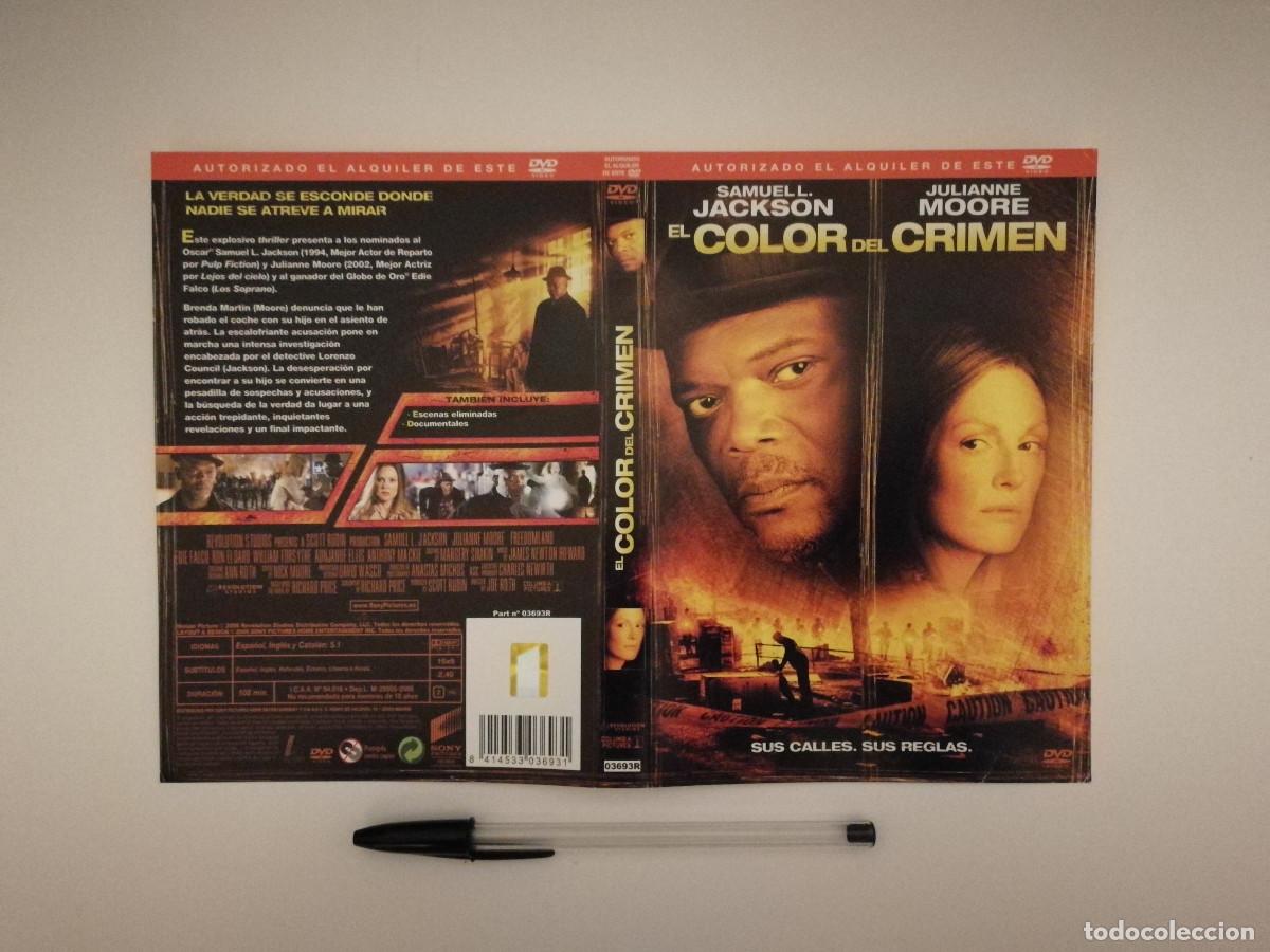 Cinema: CARATULA ORIGINAL -A4- EL COLOR DEL CRIMEN - JULIANNE MOORE