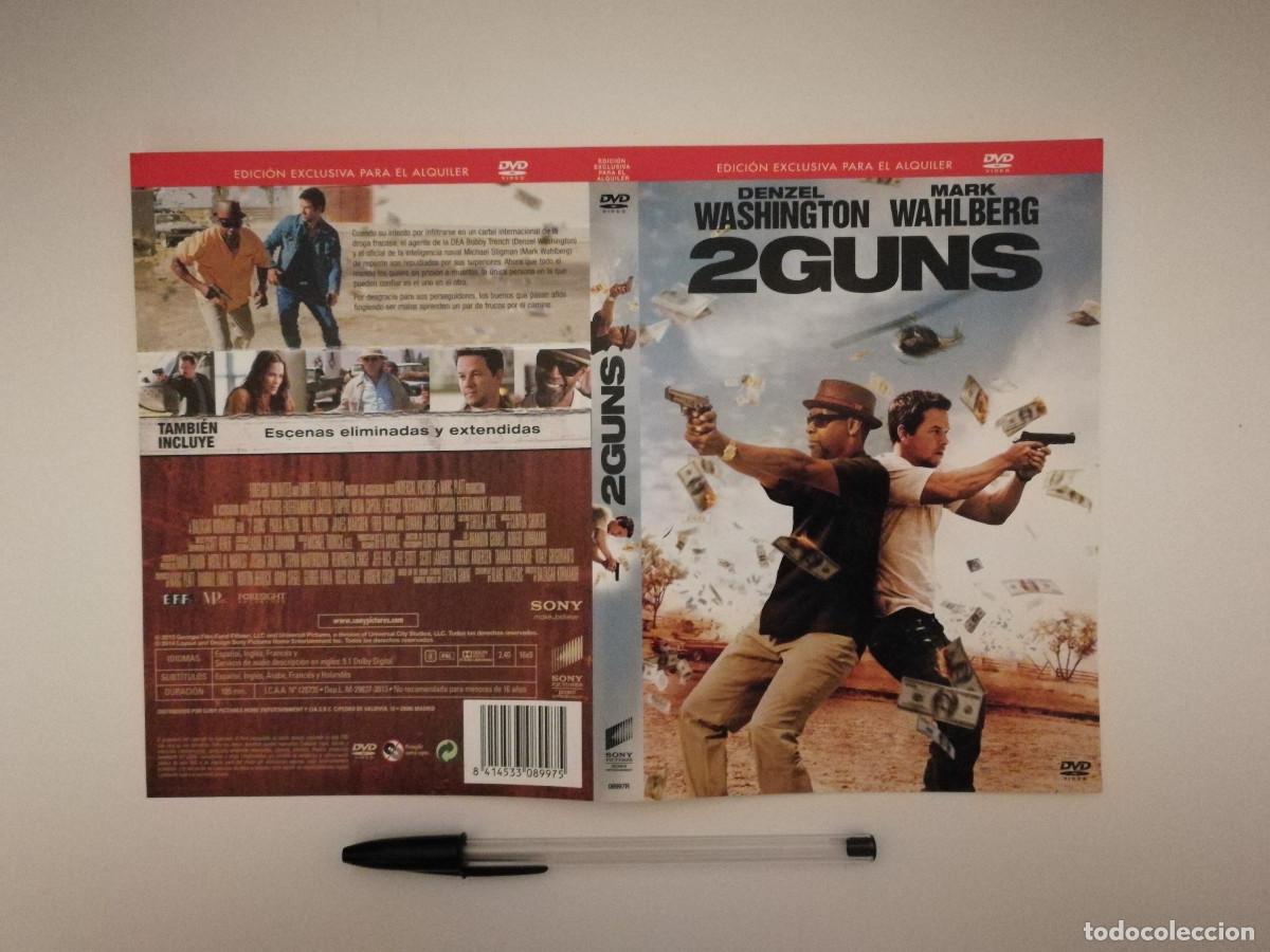 Cinema: CARATULA ORIGINAL -A4- 2 GUNS - DENZEL WASHINGTON - ACCION - MARK WAHLBERG