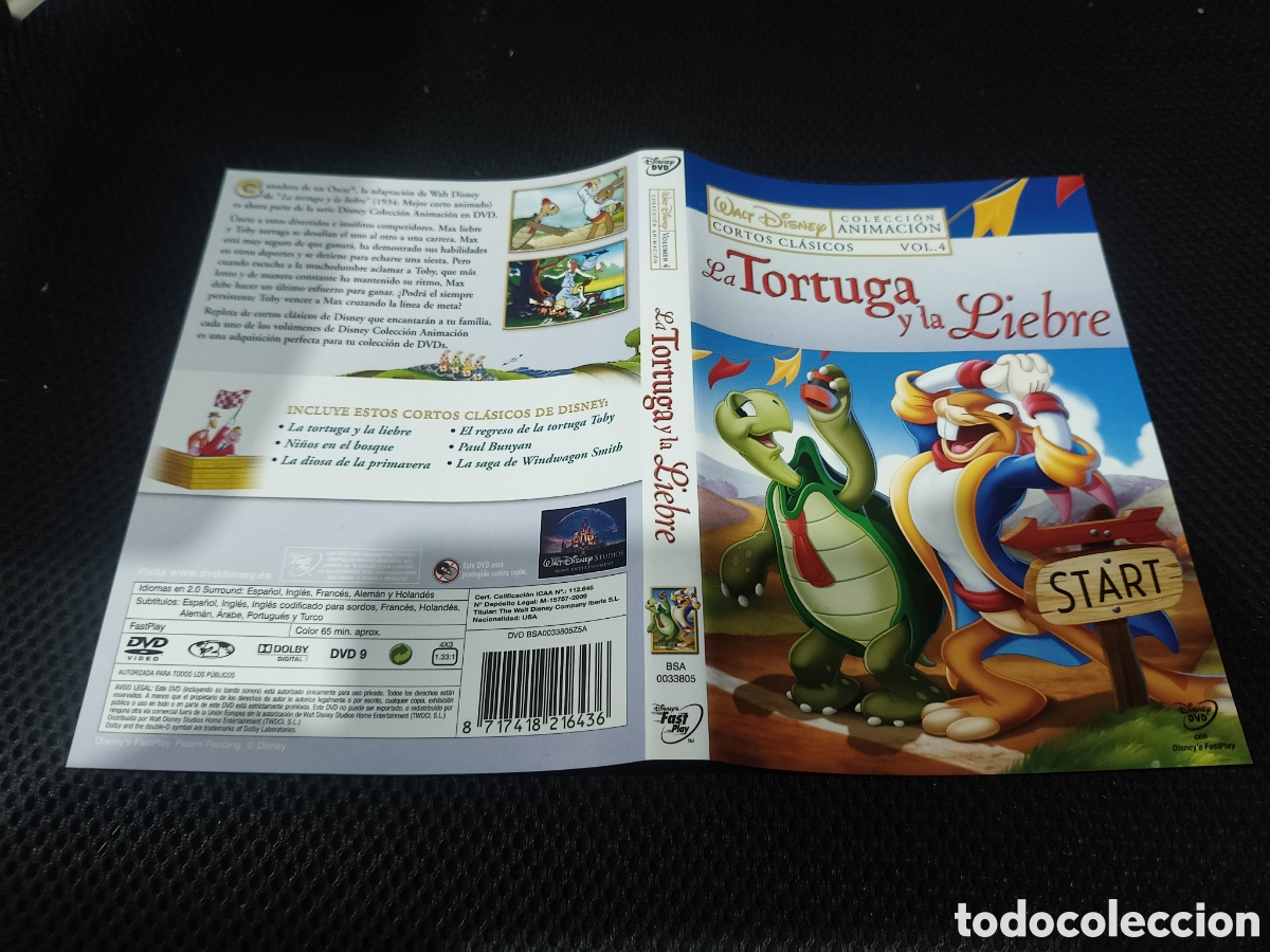 Kino: Car&aacute;tula DVD - la tortuga y la liebre