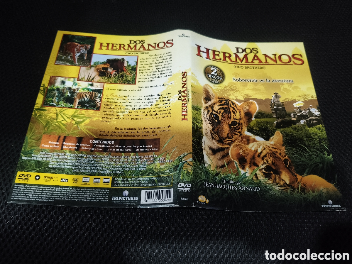 Cine: Car&aacute;tula DVD - dos hermanos - Foto 1