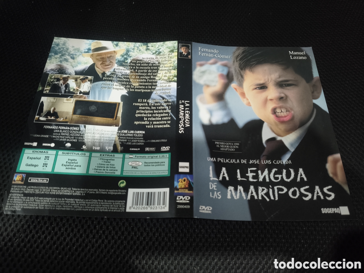 Kino: Car&aacute;tula DVD - la lengua de las mariposas