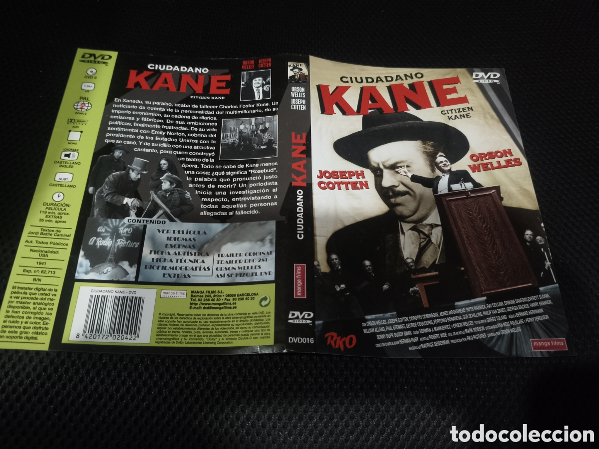 Kino: Car&aacute;tula DVD - ciudadano kane
