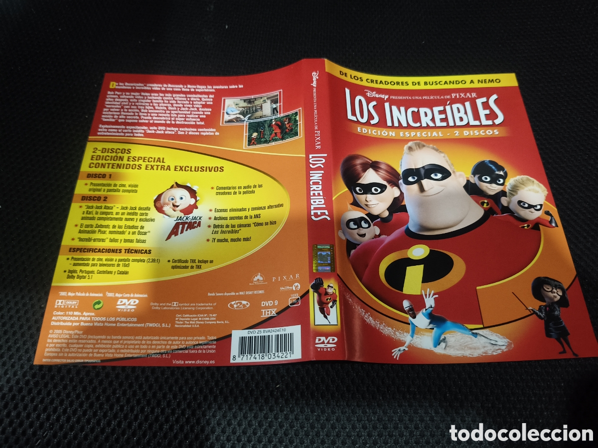 Cine: Car&aacute;tula DVD - los incre&iacute;bles - Foto 1