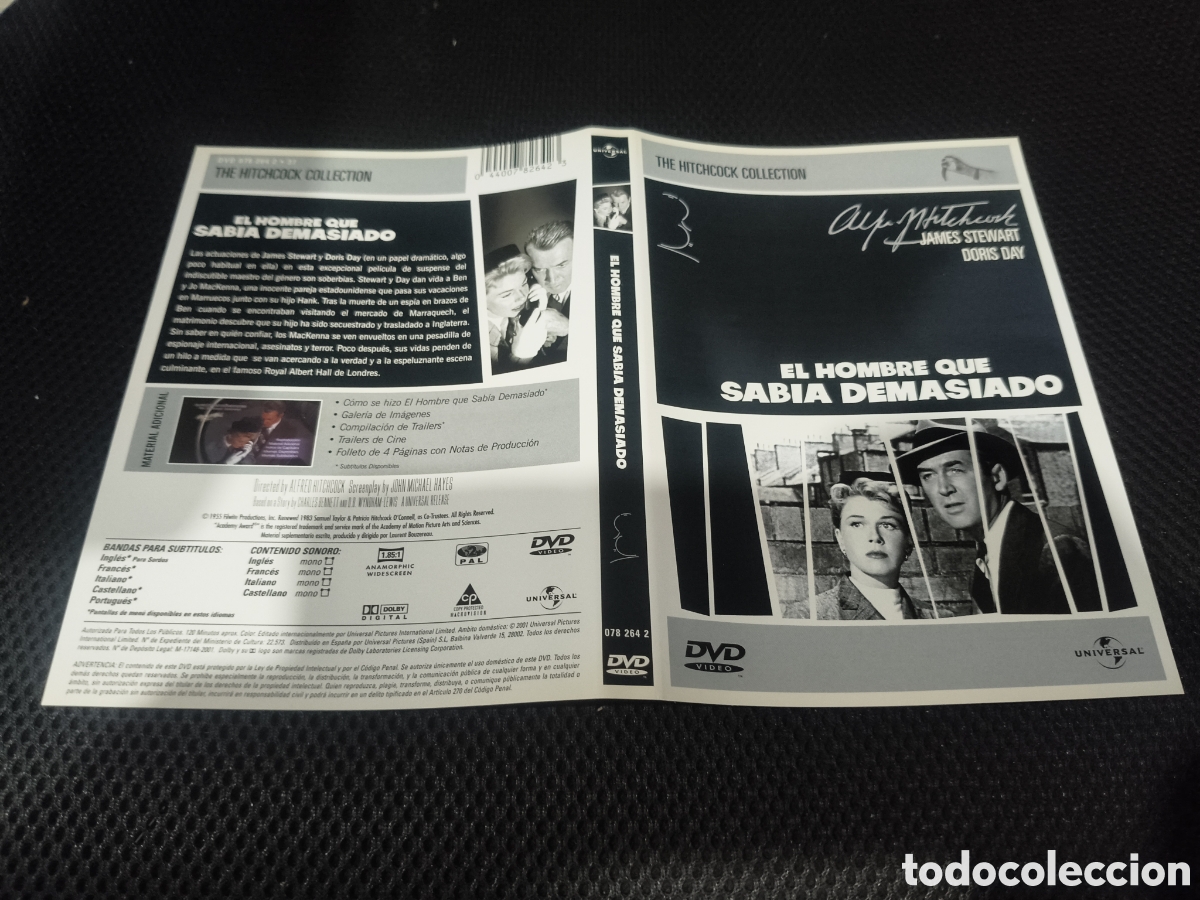 Cinema: Car&aacute;tula DVD - el hombre que sab&iacute;a demasiado