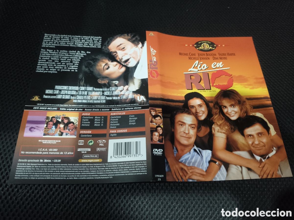Cinema: Car&aacute;tula DVD - l&iacute;o en r&iacute;o