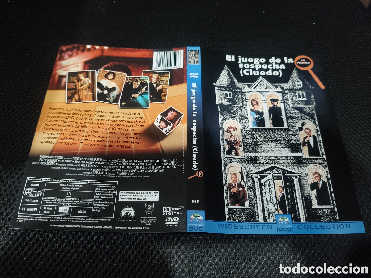 Cinema: Car&aacute;tula DVD - el juego de la sospecha