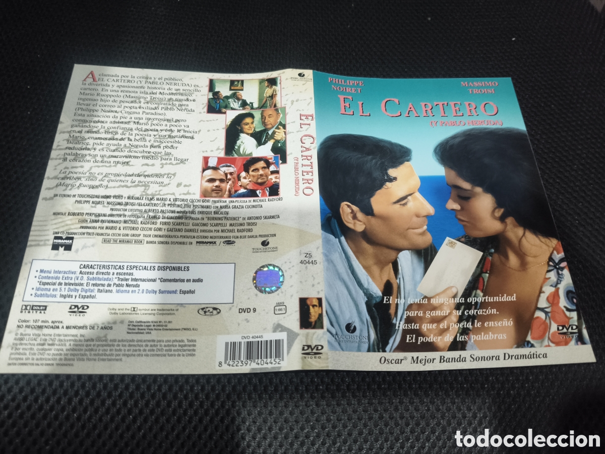 Cine: Car&aacute;tula DVD - el cartero - Foto 1