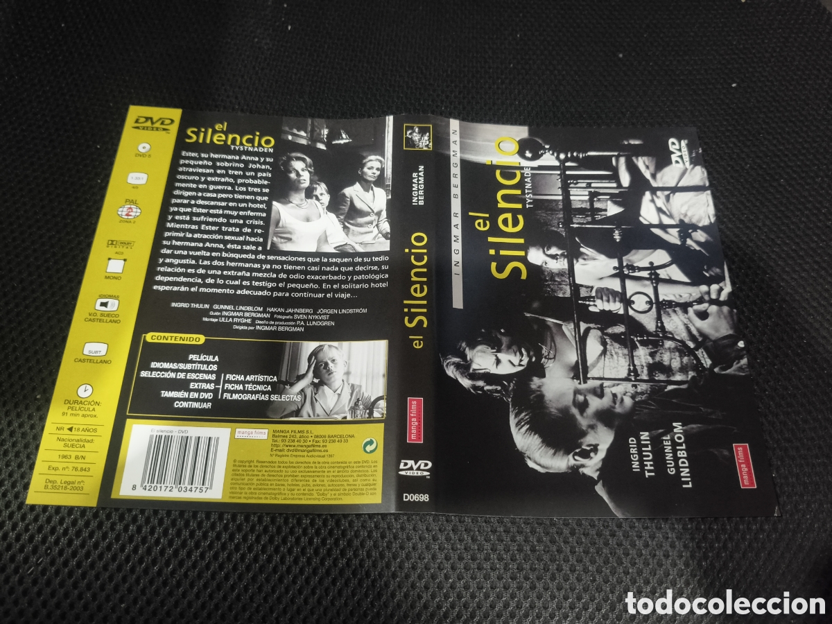 Cine: Car&aacute;tula DVD - el silencio - Foto 1