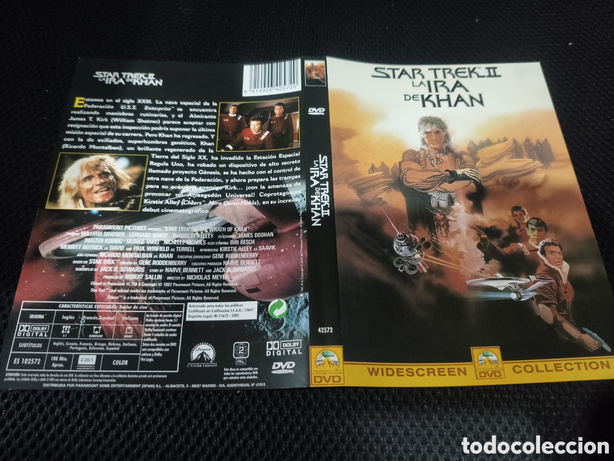 Cinema: Car&aacute;tula DVD - star Trek 2 la ira de khan