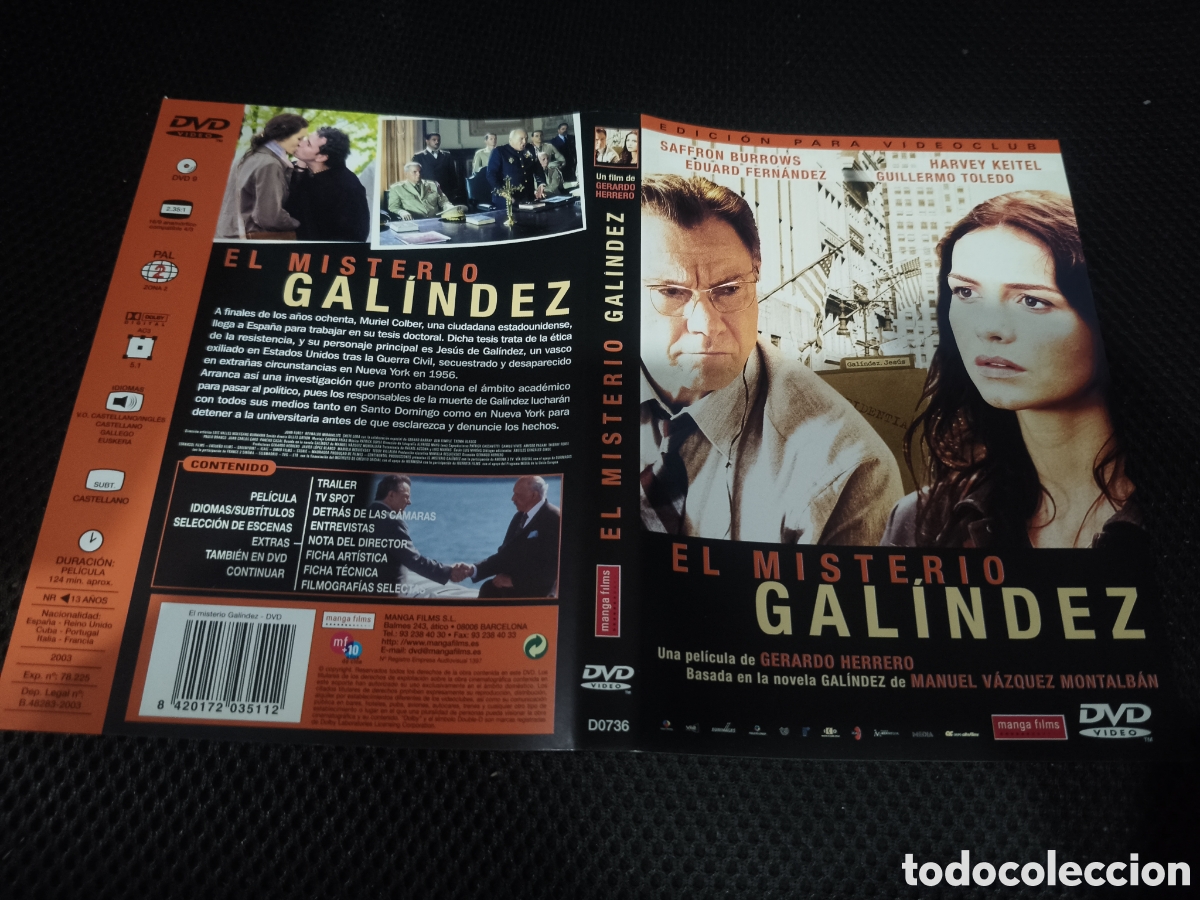 Cinema: Car&aacute;tula DVD - el misterio Gal&iacute;ndez