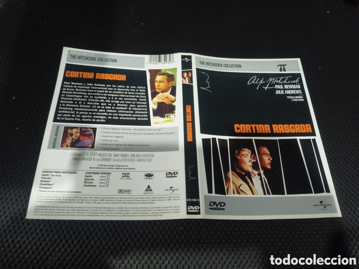 Cin&eacute;ma: Car&aacute;tula DVD - cortina rasgada