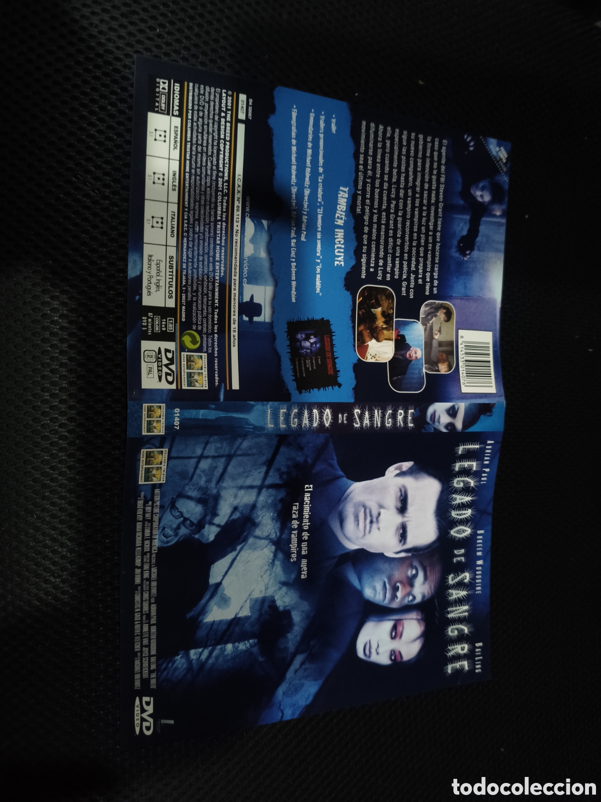 Cin&eacute;ma: Car&aacute;tula DVD - legado de sangre