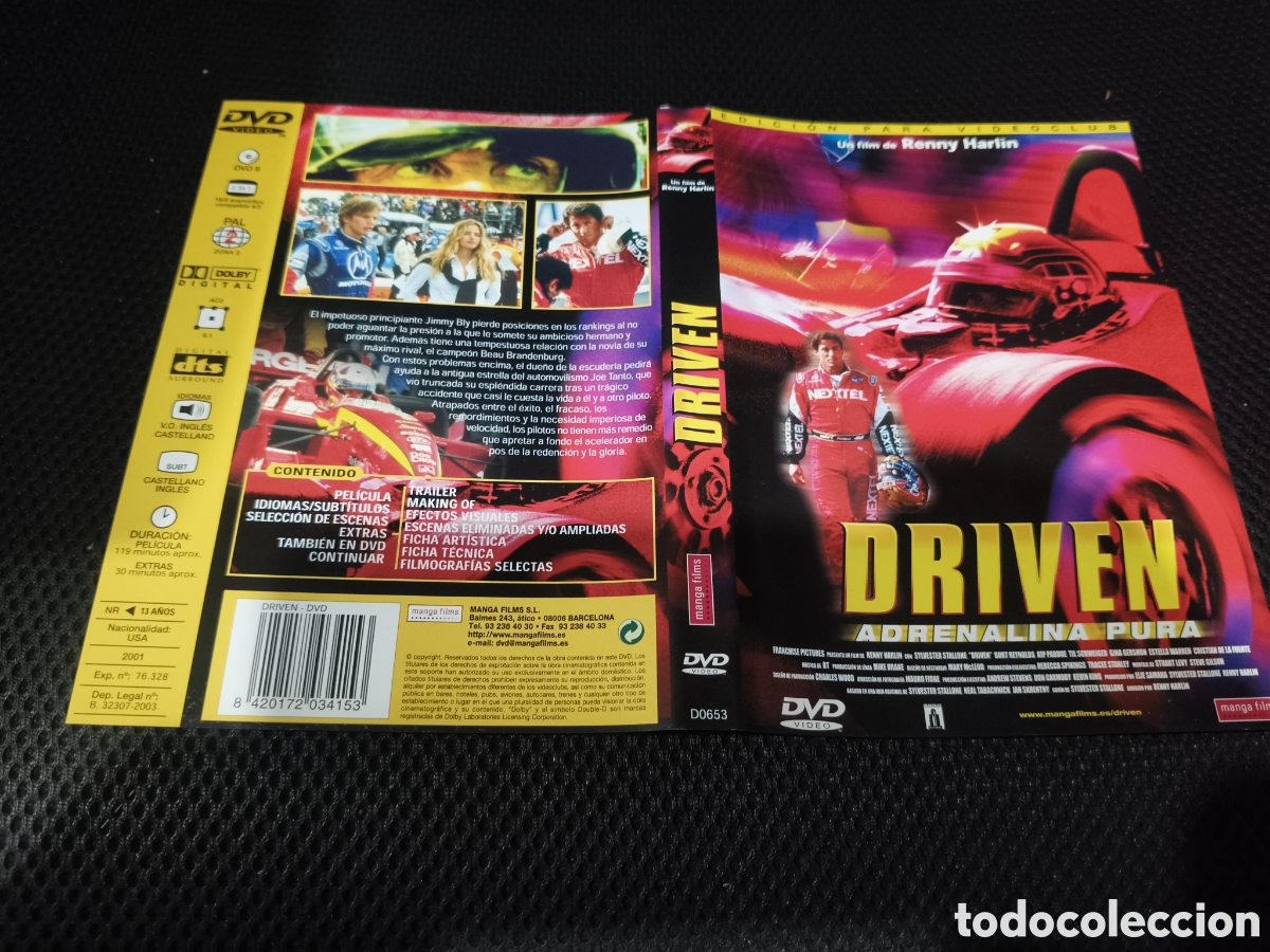 Cine: Car&aacute;tula DVD - driven - Foto 1