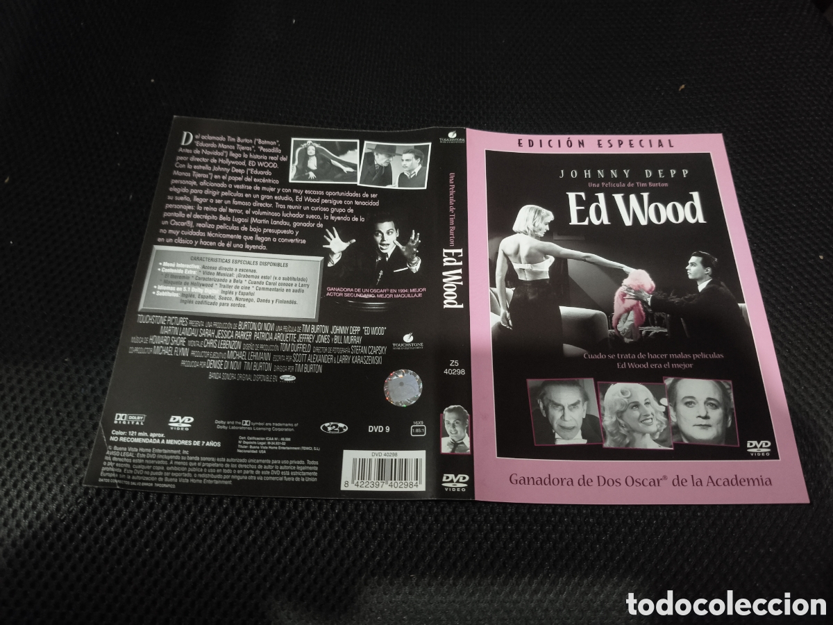 Cine: Car&aacute;tula DVD - ed wood - Foto 1