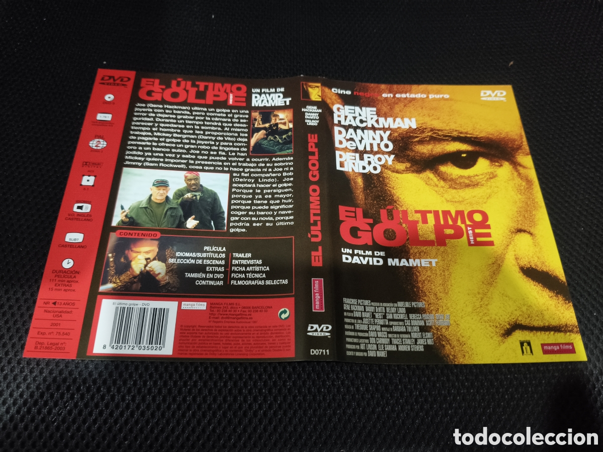 Cin&eacute;ma: Car&aacute;tula DVD - el &uacute;ltimo golpe