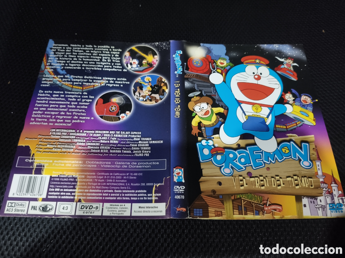 Cin&eacute;ma: Car&aacute;tula DVD - Doraemon y el tren del tiempo