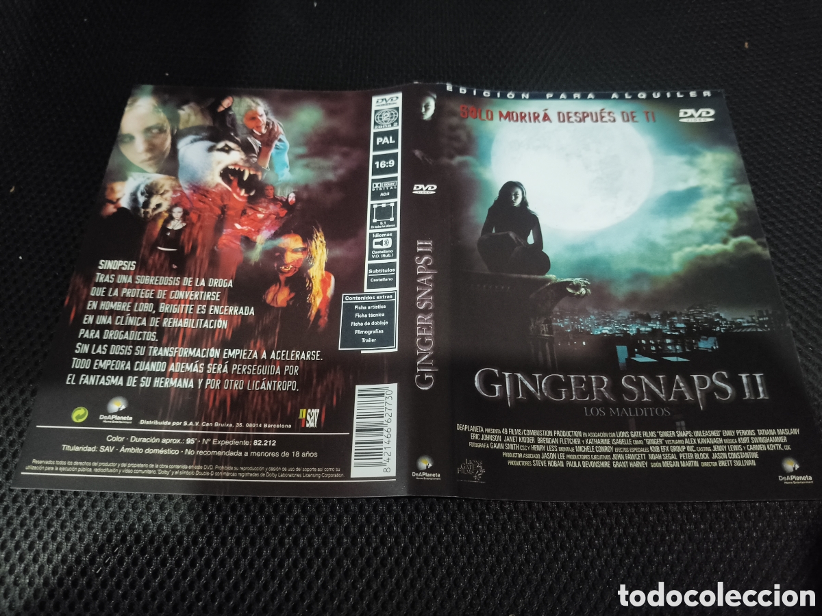 Cin&eacute;ma: Car&aacute;tula DVD - Ginger snaps 2