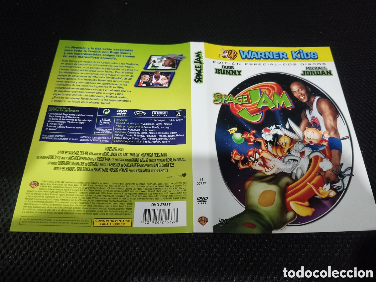 Cine: Car&aacute;tula DVD - space jam - Foto 1