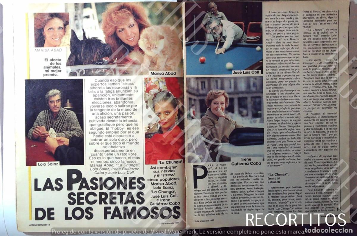 Cin&eacute;ma: JOSE LUIS COLL LA CHUNGA MARISA ABAD LOLO SAINZ IRENE GUTIERREZ CABA