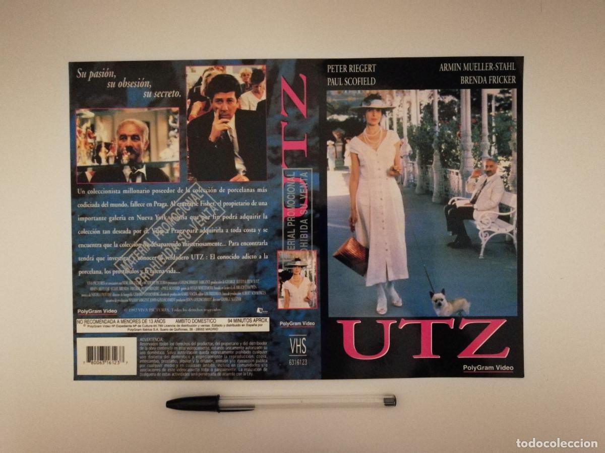 Cine: CARATULA ORIGINAL -A4- UTZ - PETER RIEGERT - George Sluizer