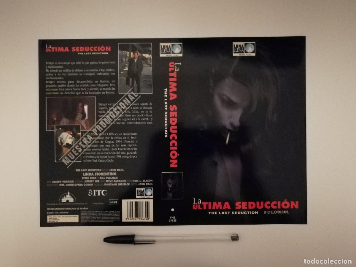 Cine: CARATULA ORIGINAL -A4- LA ULTIMA SEDUCCION - JOHN DAHL