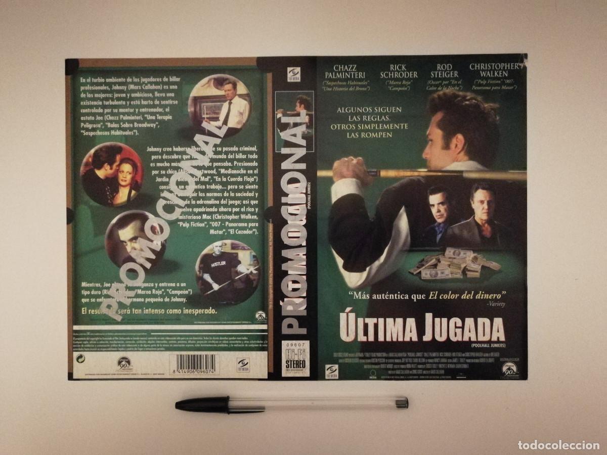 Cine: CARATULA ORIGINAL -A4- ULTIMA JUGADA - Christopher Walken
