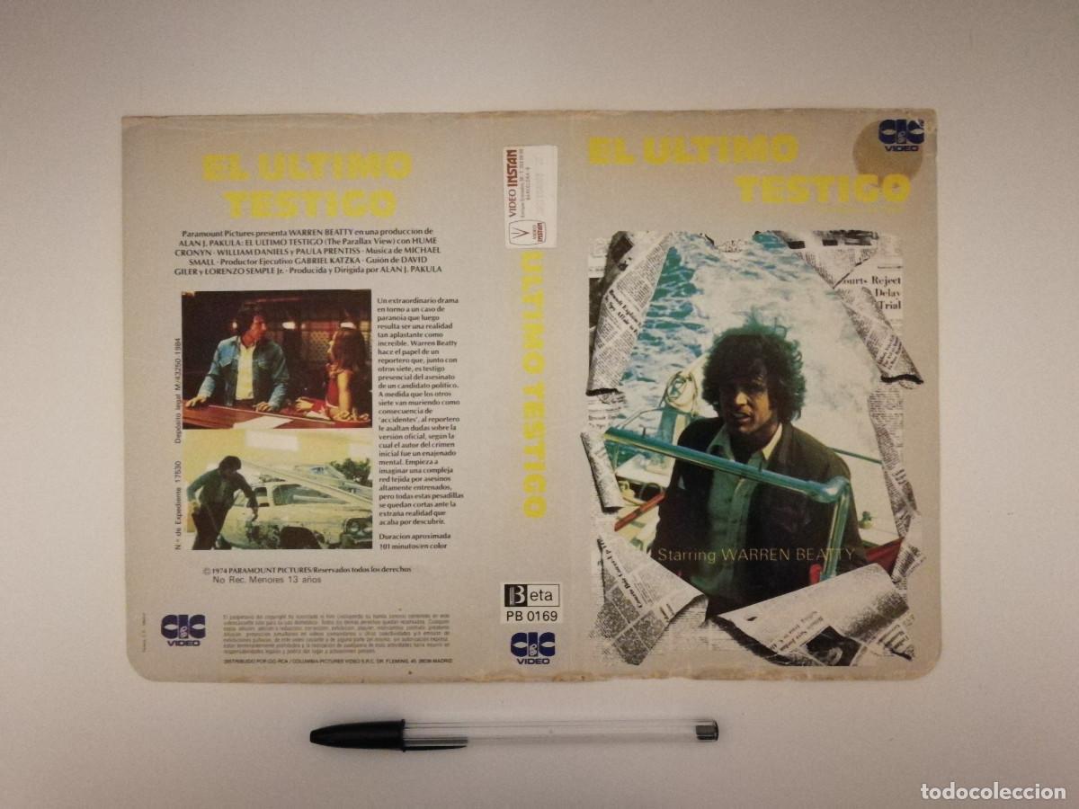 Cine: CARATULA ORIGINAL -A4- EL ULTIMO TESTIGO - WARREN BEATTY