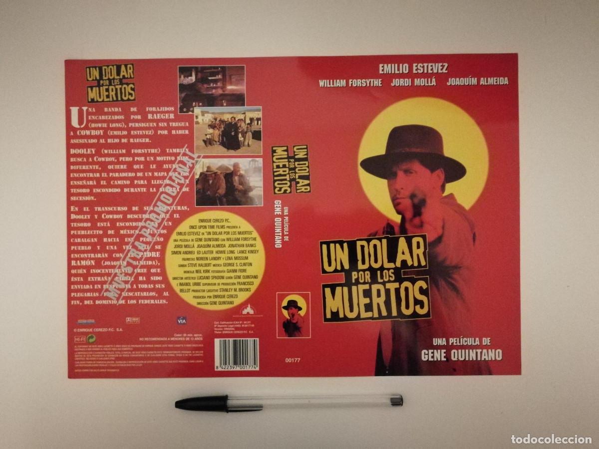 Cine: CARATULA ORIGINAL -A4- UN DOLAR POR LOS MUERTOS - EMILIO ESTEVEZ - WESTERN OESTE