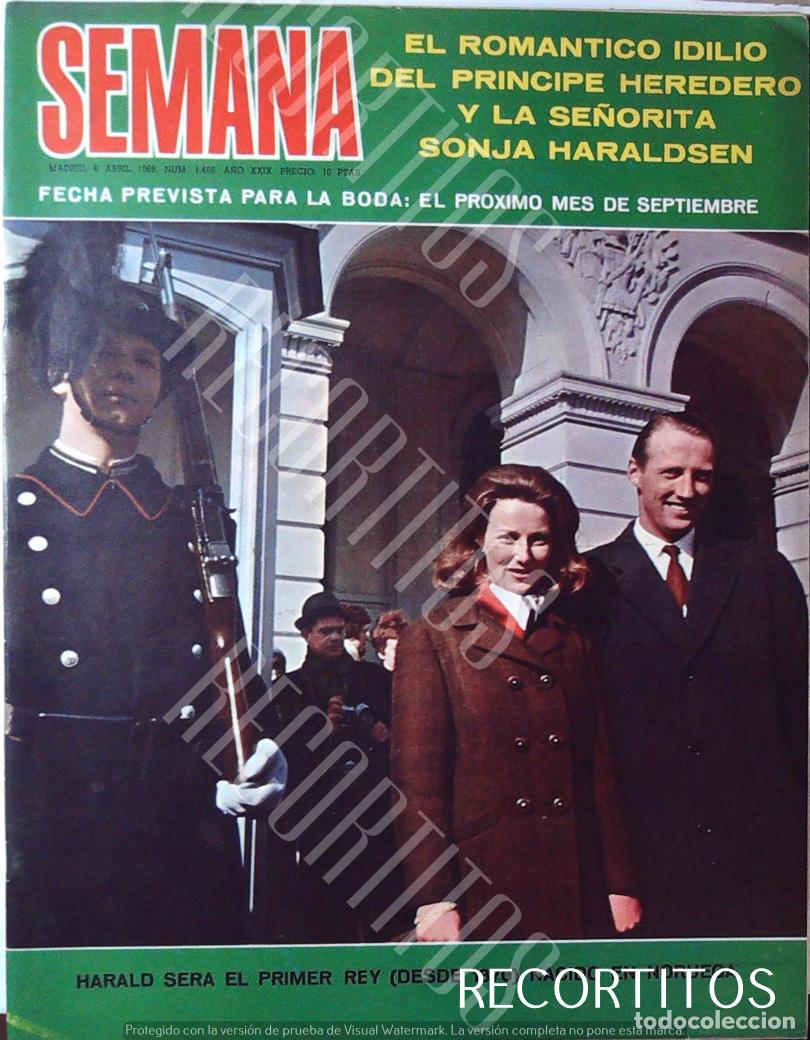 Cine: SONJA haraldsen SONIA DE NORUEGA NORWAY NORGE recorte portada