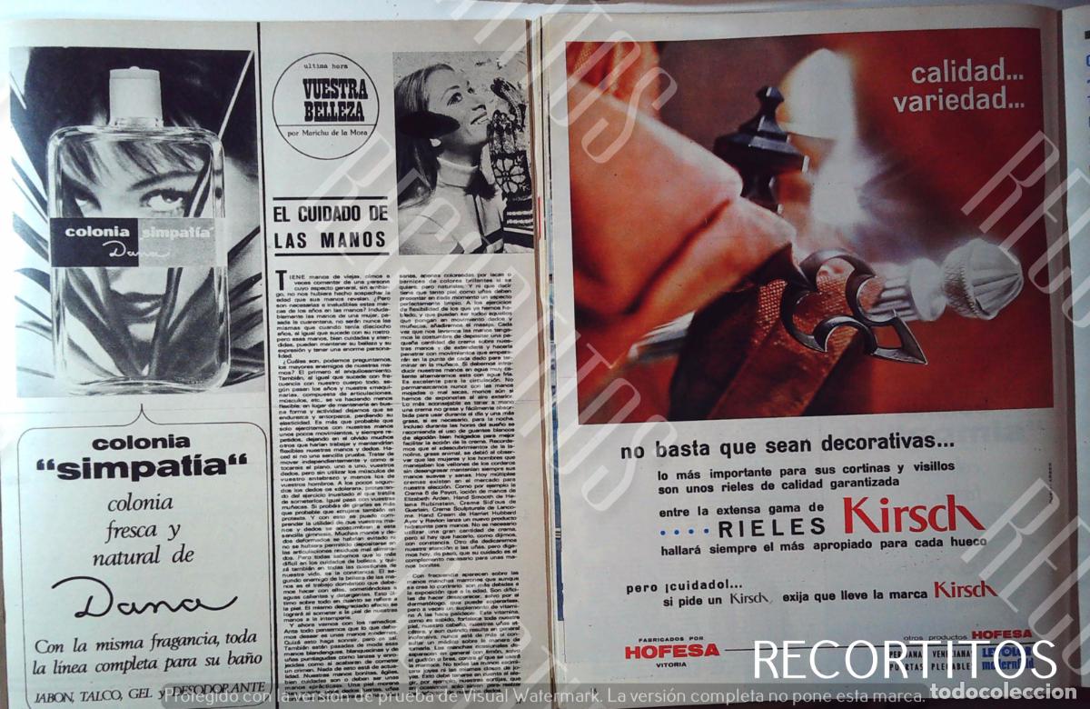 Cinema: KIRSCHY HOFESA ANUNCIO PUBLICIDAD colonia simpatia dama dana
