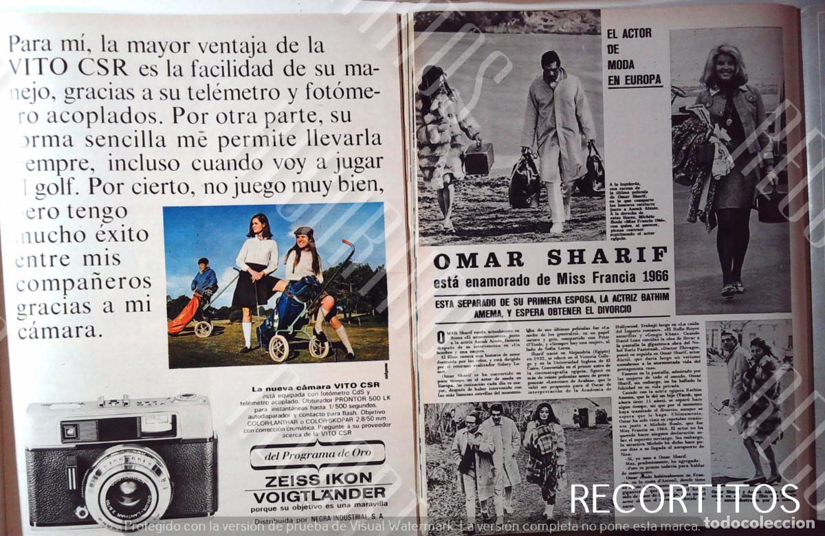 Kino: camara vito csr zeiss ikon miss francia 1966 michele boule omar sharif