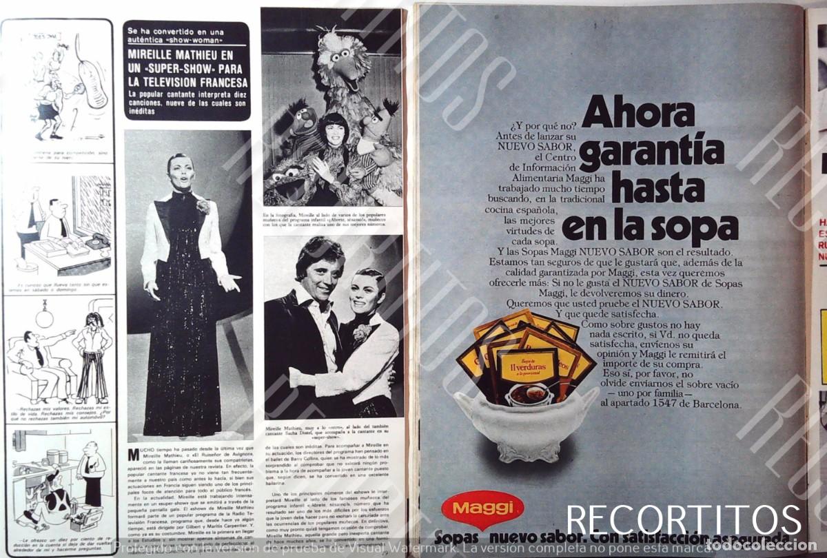 Cine: MIREILLE MATHIEU SACHA DISTE MAGGI - Foto 1