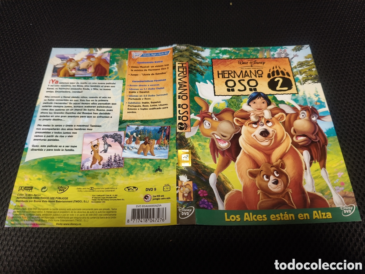 Cinema: Car&aacute;tula DVD - hermano oso 2