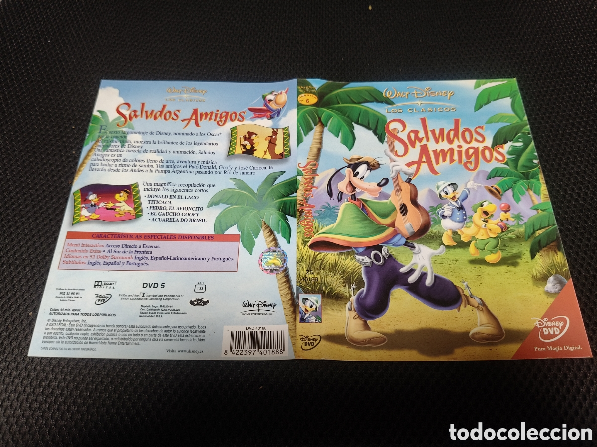 Cinema: Car&aacute;tula DVD - saludos amigos