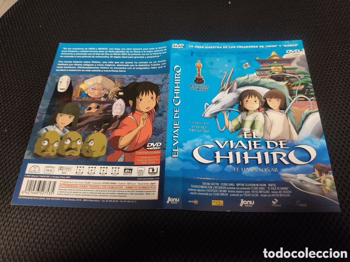 Cinema: Car&aacute;tula DVD - el viaje de chihiro