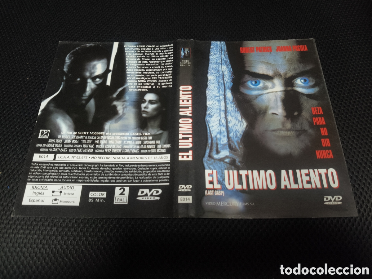 Cinema: Car&aacute;tula DVD - el &uacute;ltimo aliento