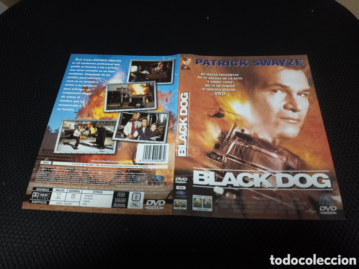 Cine: Car&aacute;tula DVD - black dog - Foto 1