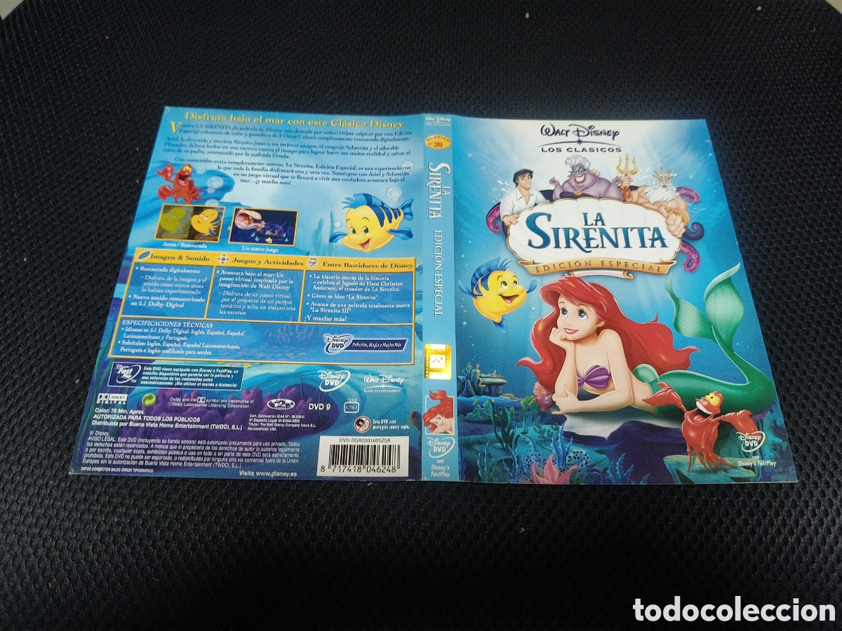 Cinema: Car&aacute;tula DVD - la sirenita