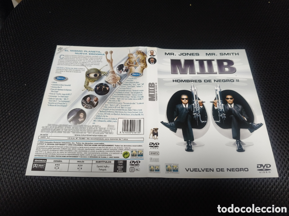 Cinema: Car&aacute;tula DVD - men in black 2
