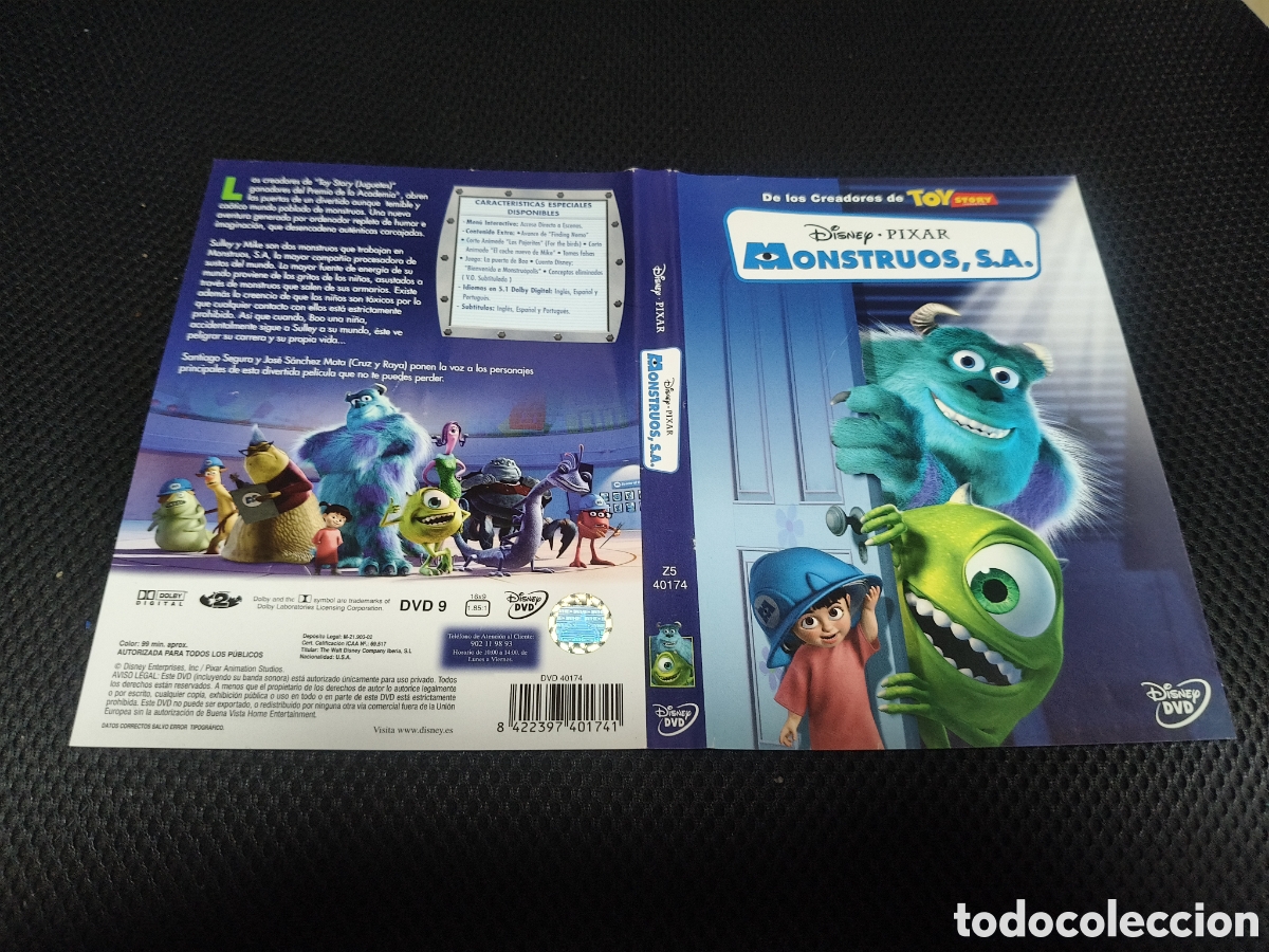 Cine: Car&aacute;tula DVD - monstruos s.a - Foto 1