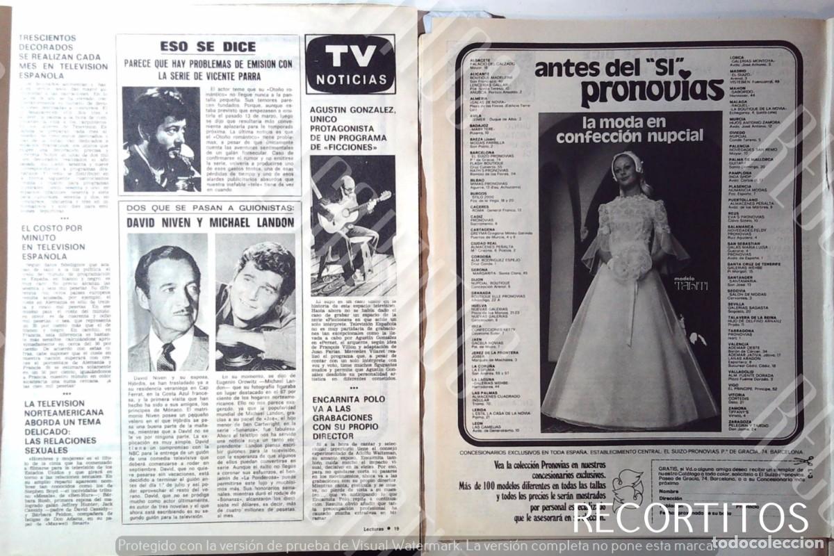 Cine: VICENTE PARRA MICHAEL LANDON DAVID NIVEN AGUSTIN GONZALEZ PRO NOVIAS