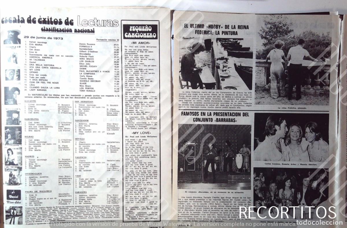 Cine: ROCIO DURCAL ANTONIO MORALES JUNIOR BARRABAS DEMIS ROUSSOS GILBERT OSULLIVAN ESCALA DE EXITOS