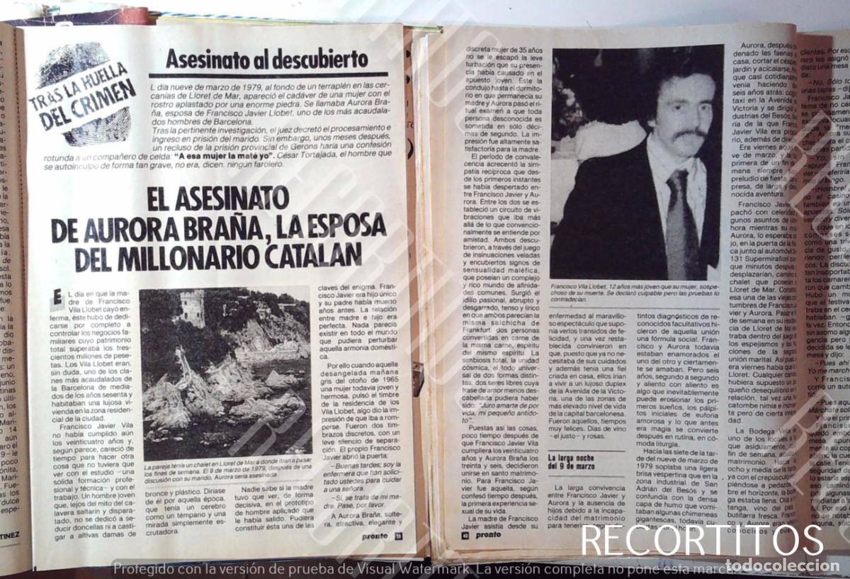 Kino: TRAS LA HUELLA DEL CRIMEN EL ASESINATO DE AURORA BRA&Ntilde;A LA ESPOSA DEL MILLONARIO CATALAN
