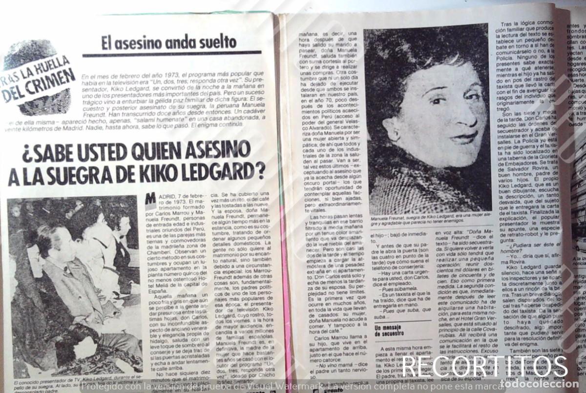 Kino: TRAS LA HUELLA DEL CRIMEN EL ASESINATO DE LA SUEGRA DE KIKO LEDGARD